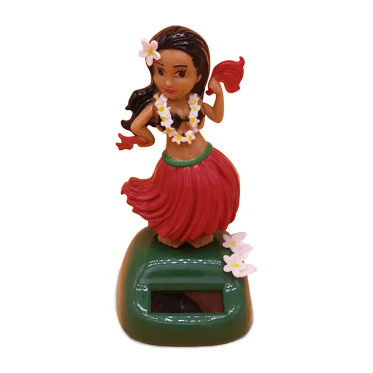 Juguete decorativo de coche de juguete para niña, muñeco de baile, Hula, hawaiana