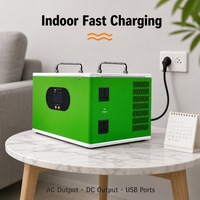 Station d'alimentation portable haute capacité 300W, 220V, stockage d'énergie extérieur haute puissance