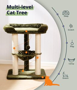 Torre para Gatos Pequeña y Estable Starmon, Poste Rascador para Gatos con Hamaca - Product Image 5