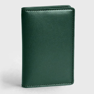 New Design High Quality Genuine Leather Eco-Friendly Short <b>Card</b> <b>Holder</b> Custom Logo Multi Folded Design Business Use Canvas - Product Image 3