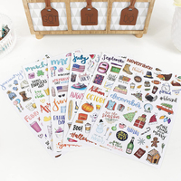 Offre Spéciale : Mini Autocollants Icônes pour Planners et Décorations – Agendas Personnalisables à Couverture Rigide