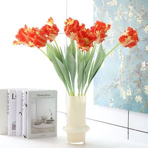 Nhân Tạo Màu Vẹt Tulip Nhân Tạo Lụa Hoa Nhà Decora Nguồn Cung Cấp Đám Cưới Khách Sạn Vườn Trang Trí Đám Cưới - Product Image 3