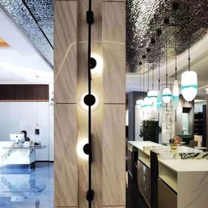 โคมไฟติดผนังสไตล์นอร์ดิก มินิมอล โพสต์โมเดิร์น โครงเหล็ก สำหรับโรงแรม บันได วิลล่า ผู้จัดการฝ่ายขาย ตกแต่งผนัง - Product Image 2