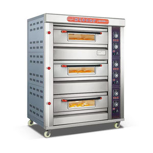 Horno Industrial Inteligente para Panadería, Repostería y <span class=keywords><strong>Pizza</strong></span> Congelada, con Campana Extractora, 3 Niveles, 9 Bandejas, Estilo Europeo - Product Image 5