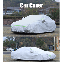 Xiangta gros extérieur argent étanche bâches de voiture 210D Oxford tissu couverture Portable pour voitures SUV