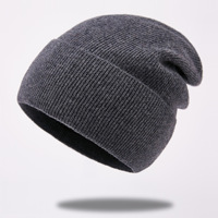 Chapeau en tricot jacquard 100% laine, best-seller, double couche, doublure en polaire, protection des oreilles, anti-froid, chaud, grande taille, courant