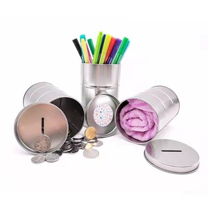 <span class=keywords><strong>Tirelire</strong></span> personnalisable OEM <span class=keywords><strong>de</strong></span> haute qualité en forme <span class=keywords><strong>de</strong></span> baril métallique, pour économiser l'argent et les pièces, impression offset artisanale - Product Image 5