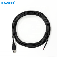 Kabel Data USB 2.0 Tipe A 4-Pin MALE 3A Pengisian Cepat Kecepatan Tinggi dengan Pelindung Anyaman