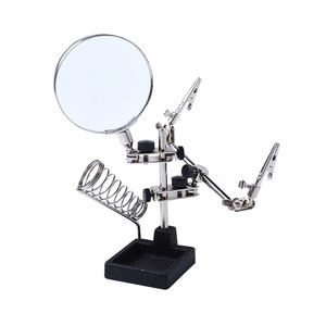<span class=keywords><strong>Loupe</strong></span> de bureau 2,5X 62 mm avec base à pince <span class=keywords><strong>pour</strong></span> la <span class=keywords><strong>soudure</strong></span>, la réparation électronique et l'artisanat - Product Image 1