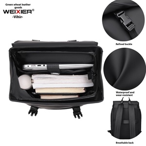 उच्च अंत पुरुषों के व्यवसाय बैकपैक बड़ी क्षमता वाले पानी के लिए छात्रों के बहुमुखी स्कूल बैग पॉलिएस्टर अस्तर जिपर जिपर - Product Image 3