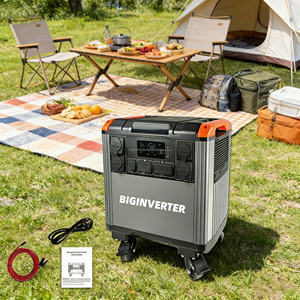 Générateur d'énergie solaire portable 4000W, station d'alimentation LiFePO4 avec panneaux solaires 800W pour la maison, le camping-car et le camping - Product Image 4