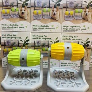 JiaBei <b>Interactive</b> Pet Feeder Puzzle <b>Toy</b> With Food Dispenser For <b>Cats</b> And Dogs Fun Slow Eating Training Game Gray And Green - Product Image 4