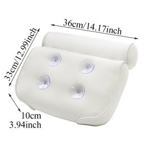 Logo personnalisé oreiller en maille douce salle <span class=keywords><strong>de</strong></span> bain SPA doux appui-tête oreiller <span class=keywords><strong>de</strong></span> <span class=keywords><strong>baignoire</strong></span> avec dossier <span class=keywords><strong>coussin</strong></span> <span class=keywords><strong>de</strong></span> cou - Product Image 2