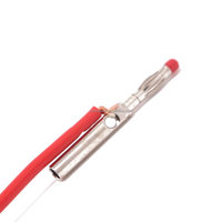 Test de sécurité entièrement isolé Connecteur mâle empilable de fiche banane de 4mm avec adaptateurs de prise banane pour sondes de fils de test de multimètre
