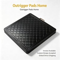 Plaques de support en PEHD pour pompe à béton, support antidérapant en PE haute résistance, capacité de 80 tonnes, vente en gros sur mesure