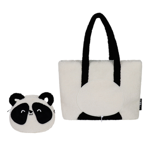 Vietnam factory panda logo Kawaii Super <b>Cute</b> Cartoon Character Plush Handbags Shoulder Bag Tiger <b>Bear</b> Stitch - Product Image 1