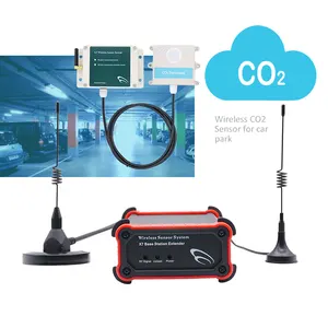 Misuratore di co2 wireless a lungo raggio lora sensorss monitoraggio con server web