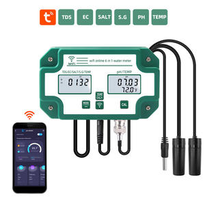 Medidor de Calidad de <span class=keywords><strong>Agua</strong></span> Inteligente 6 en 1 con Wifi Tuya, Monitor de Calidad de <span class=keywords><strong>Agua</strong></span> TDS/EC/PH/Salinidad/Gravedad Específica/Temperatura para Acuarios e Hidroponía - Product Image 1