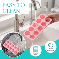 Moule à glaçons en silicone SILIKOLOVE, 10 cavités, forme fleur, facile à démouler, sans BPA, certifié LFGB, pour crème glacée