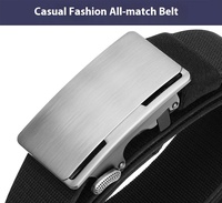 Ceinture tactique en polyester élastique à boucle automatique en alliage, sans trou, sans denture, logo personnalisé, ceintures en tissu, uniforme décontracté, toile