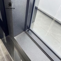 Ventanas Arqueadas Modernas de Aluminio Personalizadas, Estándar Europeo Contemporáneo, Ventana Arqueada de Triple Vidrio para Dormitorio, Sala de Estar, Cocina