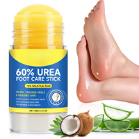 CGBOOM K 60% Aloe Vera Parfum Citron Stick pour les Pieds Hydratation Profonde Exfoliation Douce Soin Hydratant Élimination des Peaux Mortes