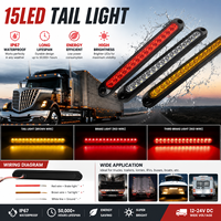 Feu de gabarit latéral LED SAE 24V IP67 étanche pour remorque, camion, camping-car et véhicules utilitaires