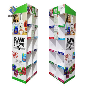 Desain baru rak Display palet kertas rak Pos lantai Promosi ritel kardus Diy sesuai pesanan - Product Image 5