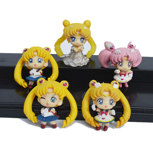 Ymj ฟิกเกอร์อนิเมะของเล่นฟิกเกอร์อนิเมะทำจาก PVC สะสมลายเซเลอร์เซเลอร์มูน5ชิ้น/เซ็ต - Product Image 6