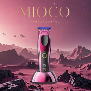 MIOCO M9689 nouvelle <span class=keywords><strong>tondeuse</strong></span> à cheveux écran LCD lame en céramique bleue 9000 tr/min moteur BLDC type-c charge 3H autonomie magnétique facile à nettoyer - Product Image 1