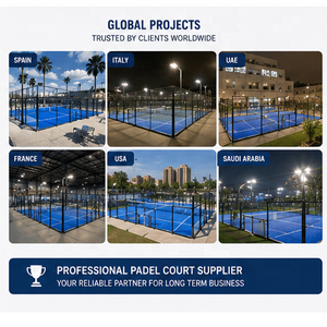 Fournisseur de terrains de padel commerciaux avec design compatible LED pour projets de clubs professionnels - Product Image 6