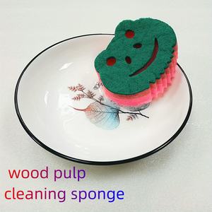 Esponja de fregado de doble cara en forma de rana de segunda generación, Material de PU Premium <span class=keywords><strong>para</strong></span> uso en la cocina - Product Image 3