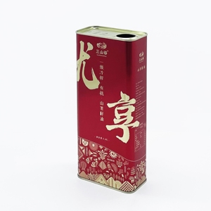 Échantillon gratuit de boîte de conserve en métal rectangulaire de 1,6 L pour huile d'olive avec bouchon en plastique - Product Image 2