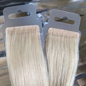 Profession elle Fabrik Großhandel Double Drlace invisible Tape Russisches Haar Keine Packung Hairlace hair Extensions Soft and Silky 14 "-28"