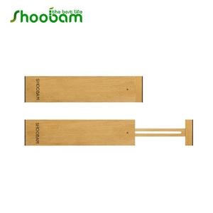 Legno di faggio Regolabile Cassetto Divisori (Set di 4) Cassetto della Scrivania Organizzatori per La Vostra Cucina, Camera Da Letto, Ufficio - Product Image 5