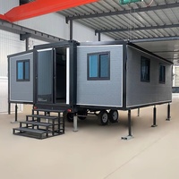 Maison conteneur mobile, grande maison préfabriquée confortable, caravane de camping de haute qualité, mini-maison, camping-car, remorque de voyage