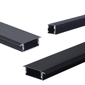 Nhà Máy Bán buôn tùy chỉnh LED dải ánh sáng nhôm hồ sơ lõm LED Nhôm hồ sơ kênh với khuếch tán trắng đen - Product Image 5