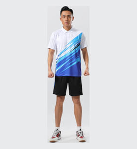 Polo de badminton personnalisé à impression rapide, anti-humidité, pour club et équipe, entraînement, vente en gros, logo personnalisé - Product Image 2
