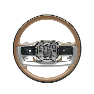 Conjunto de volante de madera de melocotón negro/rojo de nuevo estilo de coche apto para Land Rover Range Rover Vogue Upgrades 2013 L460 2017-2023 - Product Image 1