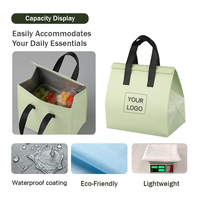 Sac isotherme durable de haute qualité 24*24*15cm avec doublure en feuille non tissée et double fermeture