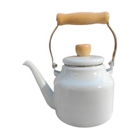 Bouilloire en émail pour le commerce international, résistante aux hautes températures, pour faire bouillir le thé, style rétro japonais, avec couvercle, compatible induction