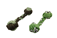 Jouet pour chien : Corde à mâcher durable et nouée en forme d'haltère pour chiots, taille S