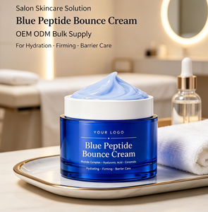 Crème hydratante raffermissante pour le visage au peptide bleu, étiquette privée, emballage personnalisé, OEM ODM - Product Image 4
