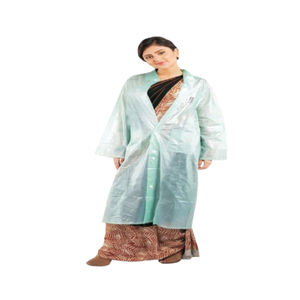 Sharkk Rukmani Ladies Long <b>Coat</b> PVC <b>Waterproof</b> Raincoat Lightweight Durable <b>Full</b> <b>Length</b> Rainwear for Women Travel Outdoor Use - Product Image 1
