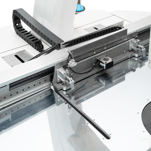 Máquina de coser industrial de patrón computarizado de cama plana con pie de arrastre programable y rotación de 360°, modelo 10060, de alta resistencia - Product Image 5