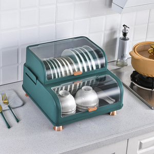 Estante de Almacenamiento de Cocina Multifuncional de Dos Niveles, Escurridor de Platos para Encimera - Product Image 6