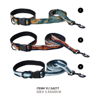 Laisse pour chien mains libres réglable en jacquard, avec quincaillerie en alliage de zinc durable, idéale pour la marche, la course et les activités de plein air
