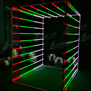 Tùy chỉnh thiết kế có thể tháo rời RGB ánh sáng LED đường hầm ảnh gian hàng trang trí quyến rũ RGB cầu vồng đường hầm ảnh gian hàng - Product Image 4