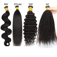 Extensions de cheveux humains indiens bouclés crépus 3B 3C 4A, pré-collées, 100% kératine, à pointes adhésives, perles et micro-liens