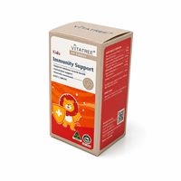 Boîte en papier personnalisée pour l'emballage de compléments alimentaires pour enfants, boîte de médicaments avec logo